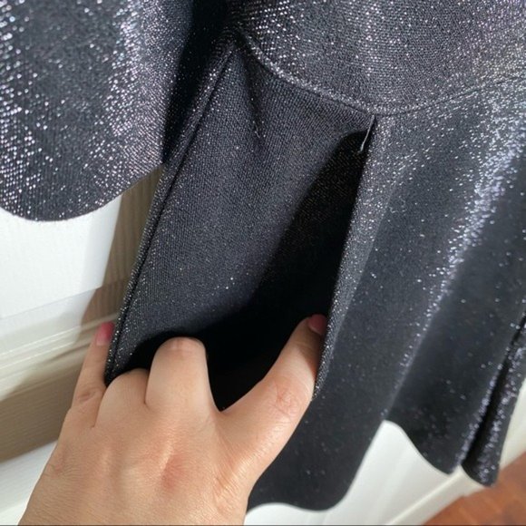 NWT n:Philanthropy Fire Sparkle Long-Sleeve Romper in Black - Picture 4 of 15